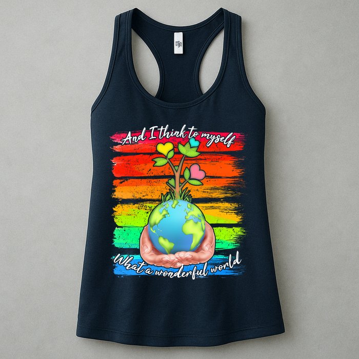 I Think To Myself What A Wonderful World Womens Tank Top