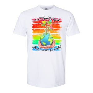 I Think To Myself What A Wonderful World Softstyle CVC T-Shirt