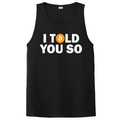 I Told You So Funny Bitcoin PosiCharge Competitor Tank