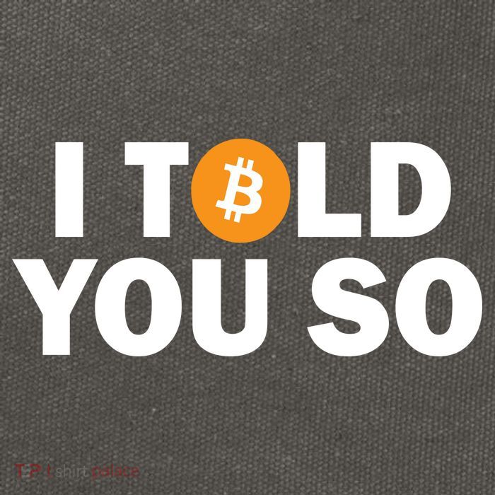 I Told You So Funny Bitcoin Cotton Canvas Backpack