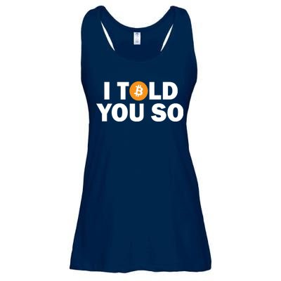 I Told You So Funny Bitcoin Ladies Essential Flowy Tank