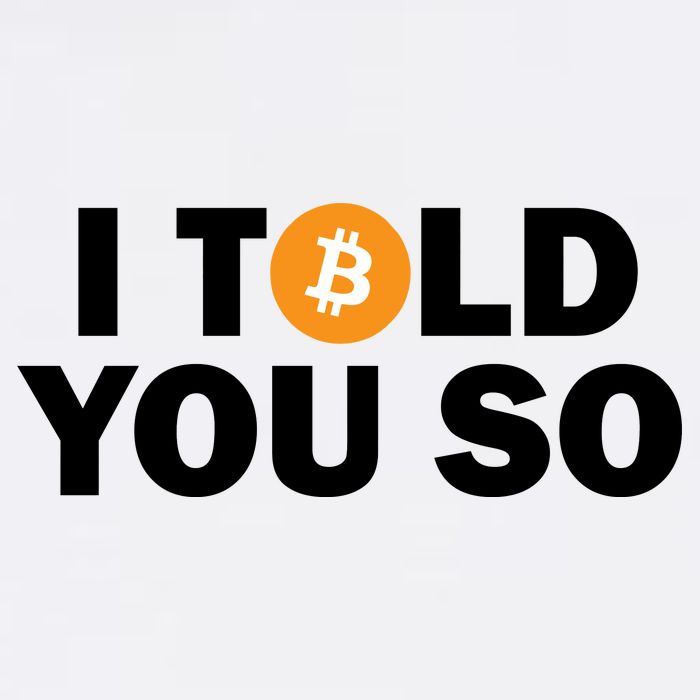 I Told You So Funny Bitcoin Garment-Dyed Sweatshirt