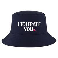 I Tolerate You Funny Anti Valentines Day Cool Comfort Performance Bucket Hat