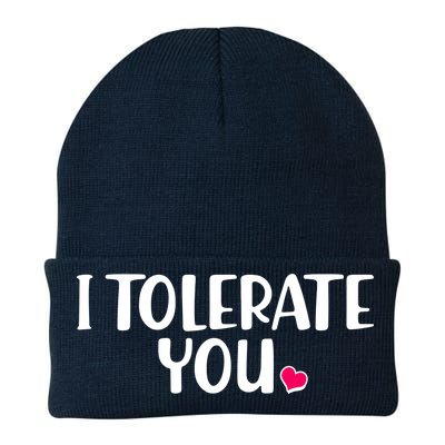 I Tolerate You Funny Anti Valentines Day Knit Cap Winter Beanie