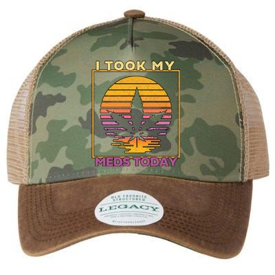 I Took My Meds Today Medical Marijuana Legacy Tie Dye Trucker Hat