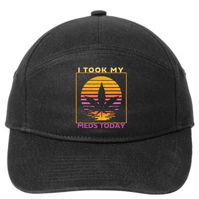 I Took My Meds Today Medical Marijuana 7-Panel Snapback Hat