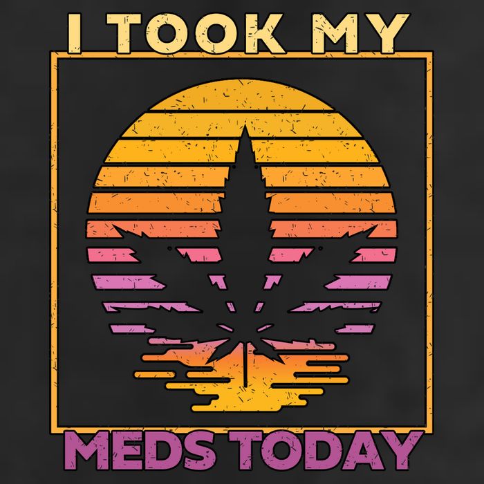 I Took My Meds Today Medical Marijuana 11oz C Handle Ceramic Mug