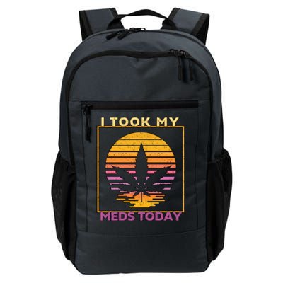 I Took My Meds Today Medical Marijuana Daily Commute Backpack