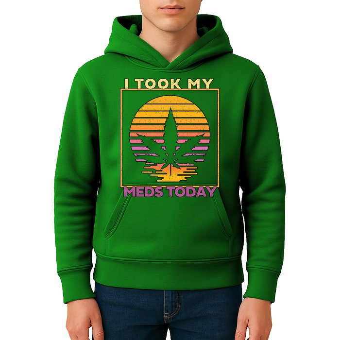 I Took My Meds Today Medical Marijuana Kids Hoodie