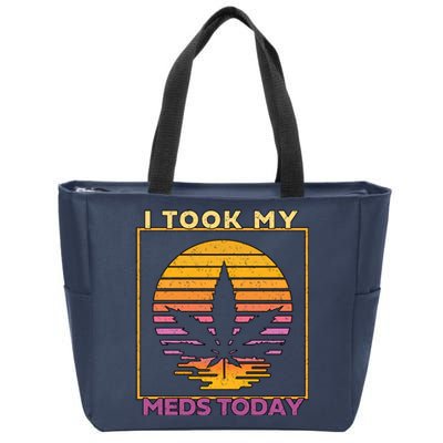 I Took My Meds Today Medical Marijuana Zip Tote Bag