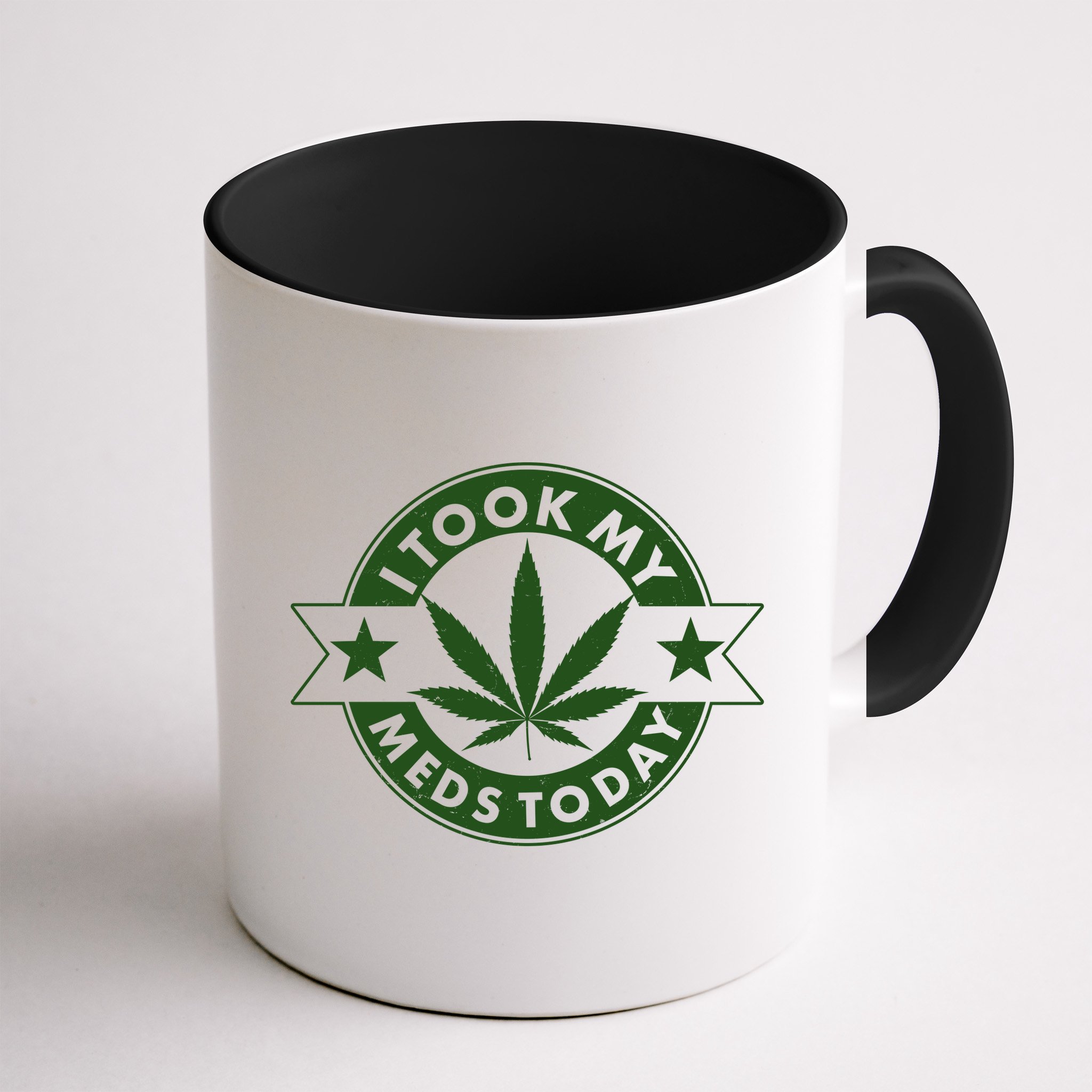 I Took My Meds Today Weed Emblem Mug