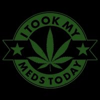I Took My Meds Today Weed Emblem Mug