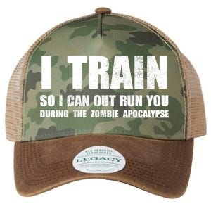 I Train So I Can Out Run You During A Zombie Apocalypse Legacy Tie Dye Trucker Hat