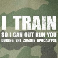 I Train So I Can Out Run You During A Zombie Apocalypse Legacy Tie Dye Trucker Hat