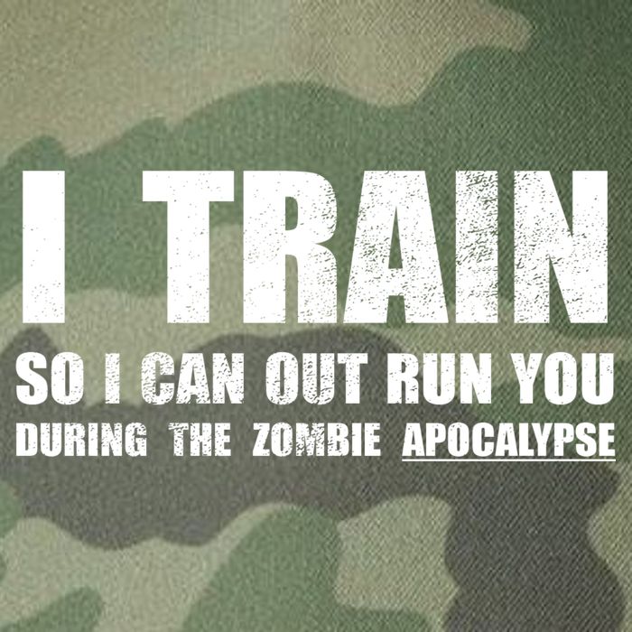 I Train So I Can Out Run You During A Zombie Apocalypse Legacy Tie Dye Trucker Hat