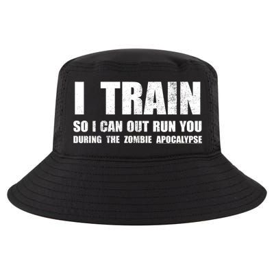 I Train So I Can Out Run You During A Zombie Apocalypse Cool Comfort Performance Bucket Hat