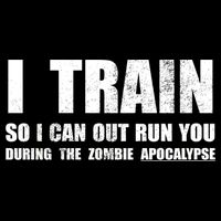 I Train So I Can Out Run You During A Zombie Apocalypse 7-Panel Snapback Hat