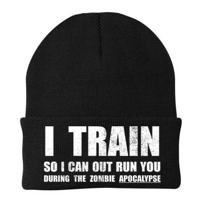 I Train So I Can Out Run You During A Zombie Apocalypse Beanie