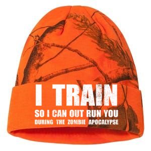 I Train So I Can Out Run You During A Zombie Apocalypse Kati Licensed 12" Camo Beanie