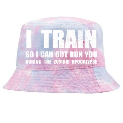 I Train So I Can Out Run You During A Zombie Apocalypse Tie-Dyed Bucket Hat