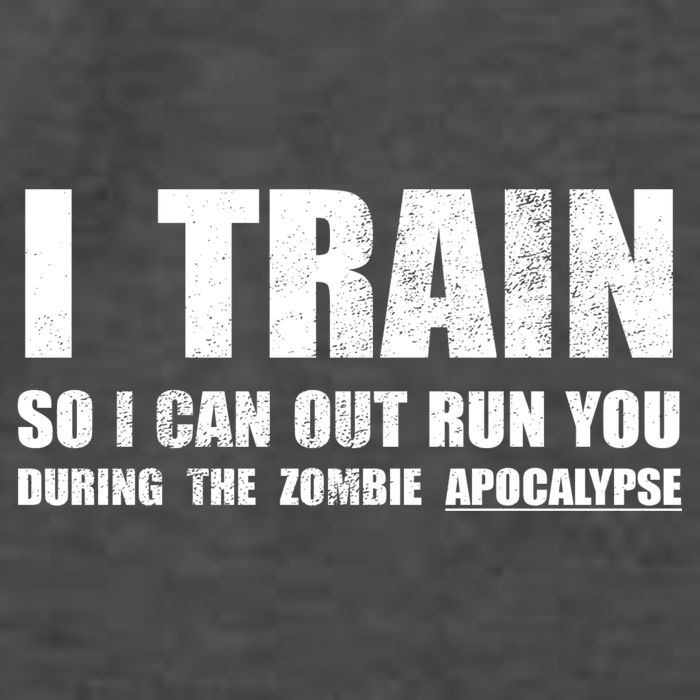 I Train So I Can Out Run You During A Zombie Apocalypse Vector Backpack
