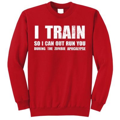 I Train So I Can Out Run You During A Zombie Apocalypse Sweatshirt