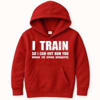 I Train So I Can Out Run You During A Zombie Apocalypse Kids Hoodie