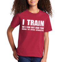 I Train So I Can Out Run You During A Zombie Apocalypse Kids T-Shirt