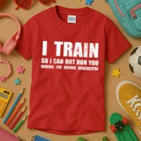 I Train So I Can Out Run You During A Zombie Apocalypse Kids T-Shirt