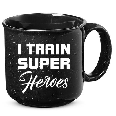 I Train Super Heroes 15oz Campfire Ceramic Mug