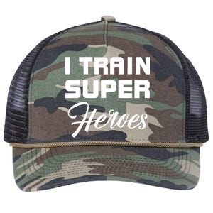 I Train Super Heroes Retro Rope Trucker Hat Cap