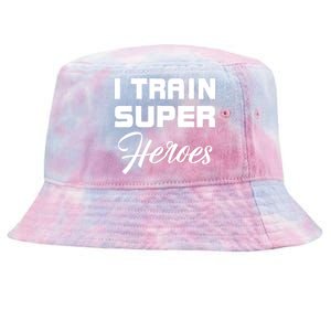 I Train Super Heroes Tie-Dyed Bucket Hat