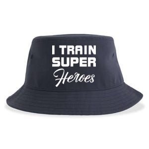 I Train Super Heroes Sustainable Bucket Hat