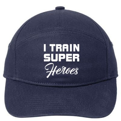 I Train Super Heroes 7-Panel Snapback Hat