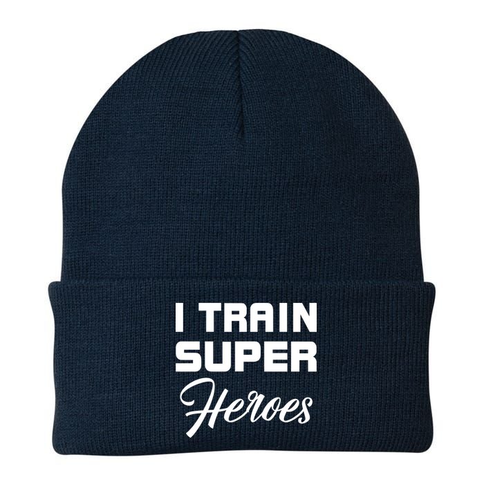 I Train Super Heroes Knit Cap Winter Beanie