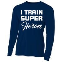 I Train Super Heroes Cooling Performance Long Sleeve Crew