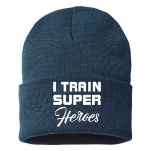 I Train Super Heroes Sustainable Knit Beanie