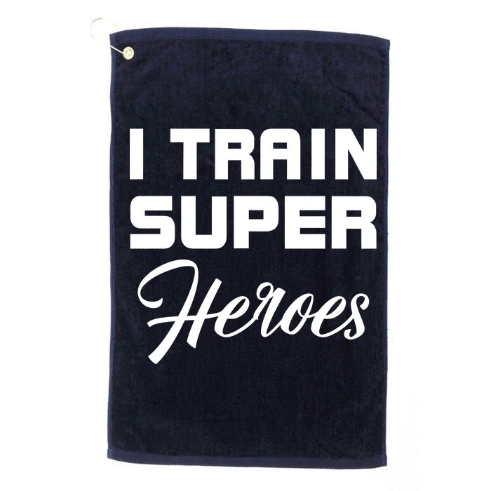 I Train Super Heroes Platinum Collection Golf Towel