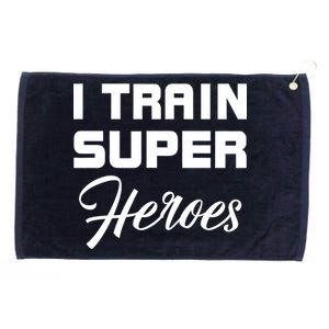 I Train Super Heroes Grommeted Golf Towel