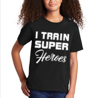 I Train Super Heroes Kids T-Shirt