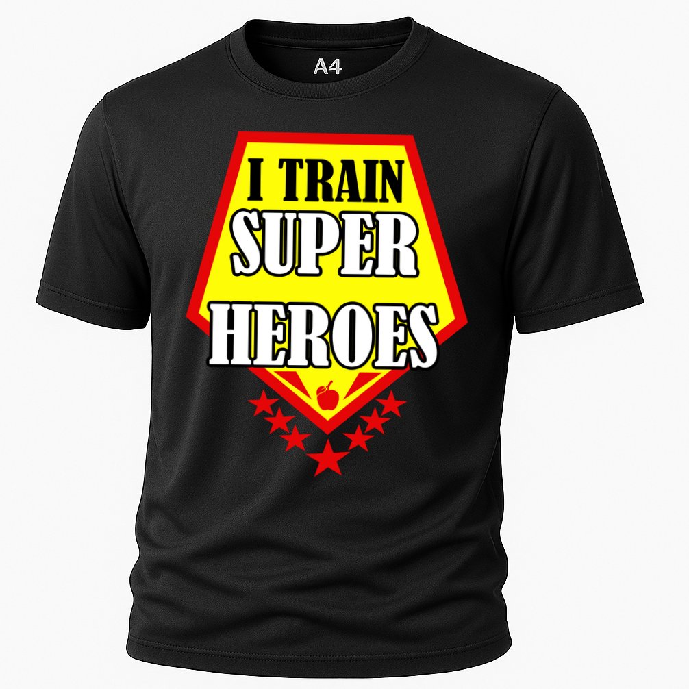 I Train Superheros Cooling Performance Crew T-Shirt