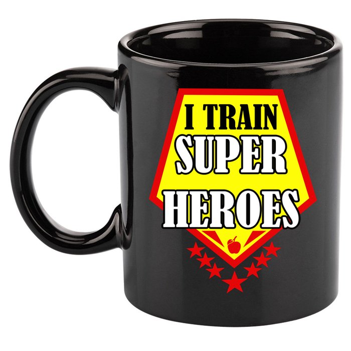 I Train Superheros 11oz C Handle Ceramic Mug