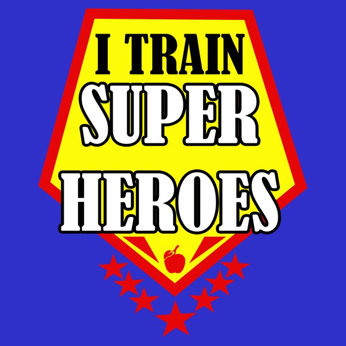 I Train Superheros Baby Bodysuit