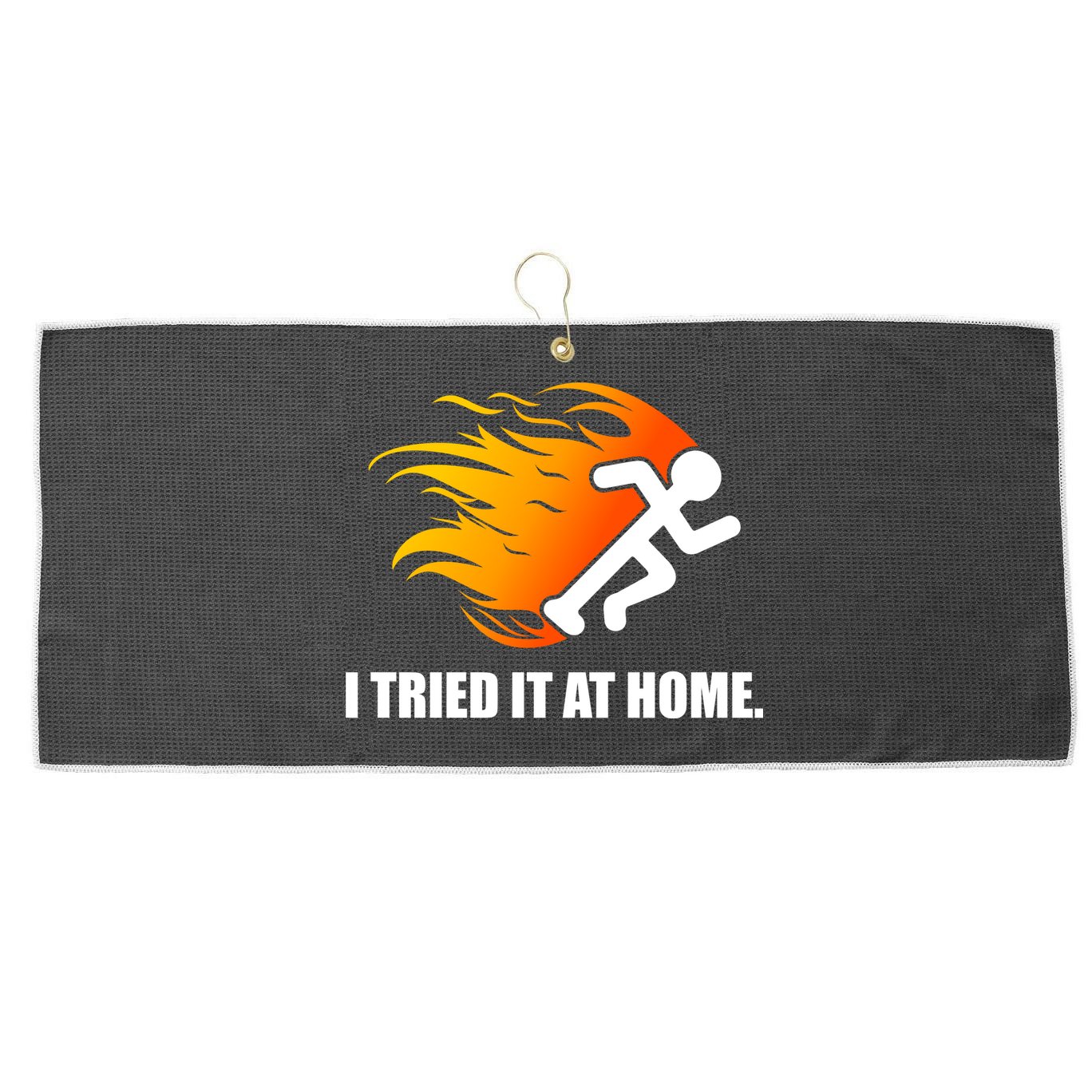 I Tried It At Home Large Microfiber Waffle Golf Towel