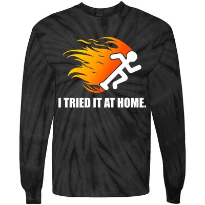 I Tried It At Home Tie-Dye Long Sleeve Shirt