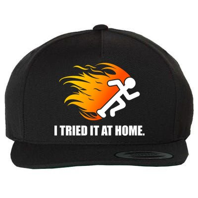 I Tried It At Home Wool Snapback Cap
