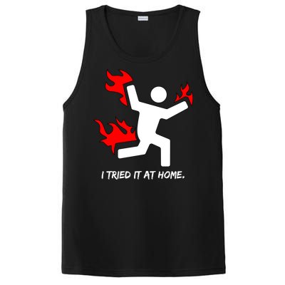 I Tried It At Home Funny Humor PosiCharge Competitor Tank