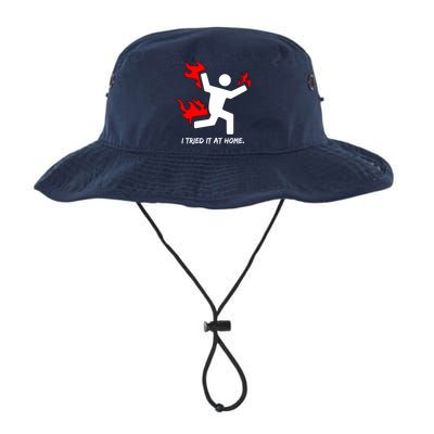 I Tried It At Home Funny Humor Bucket Hat
