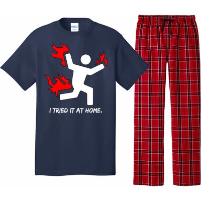 I Tried It At Home Funny Humor Pajama Set