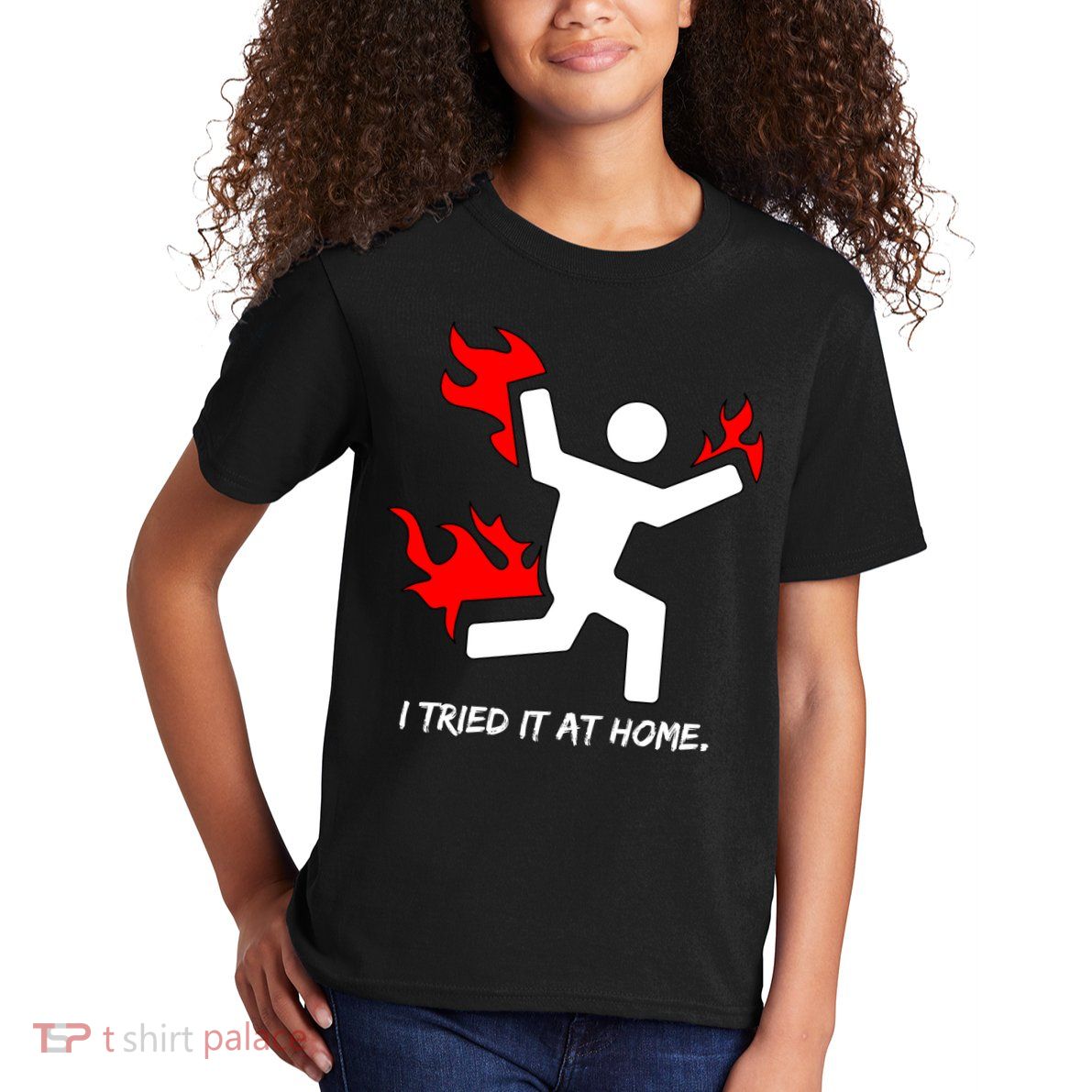 I Tried It At Home Funny Humor Kids T-Shirt